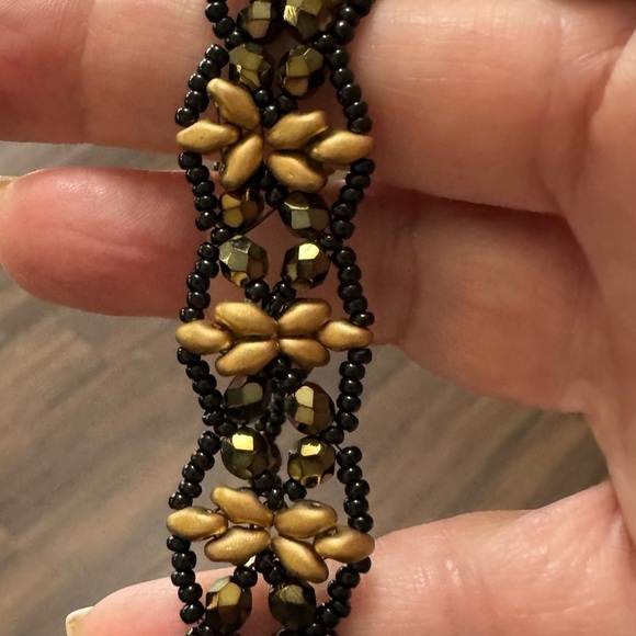 Beaded bracelet with sparkle and feminine detail heart lobster clasp - Picture 5 of 6